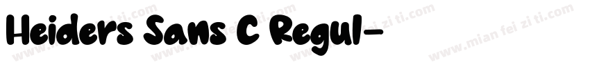 Heiders Sans C Regul字体转换